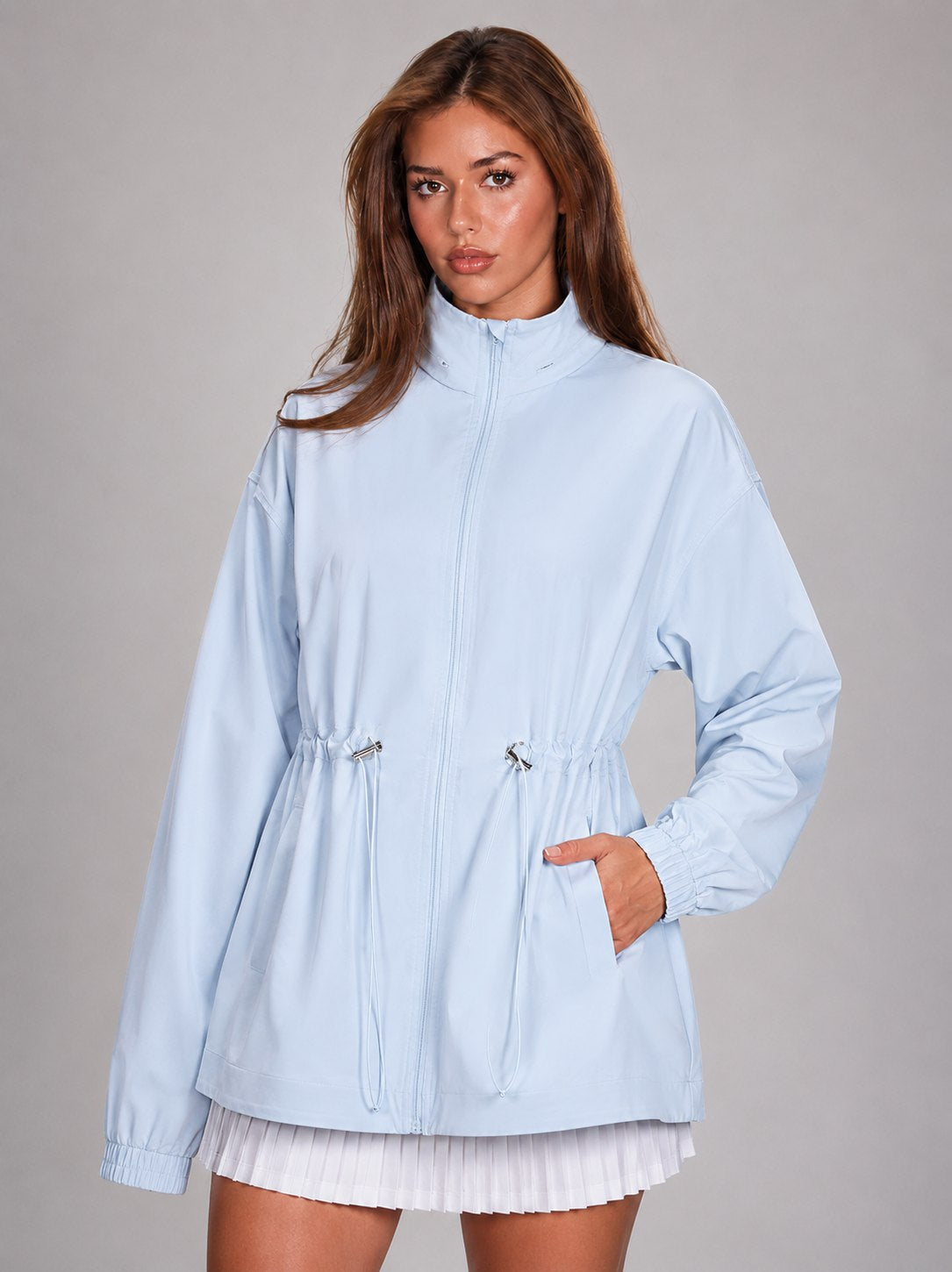 Ease Jacket — Light Blue, front